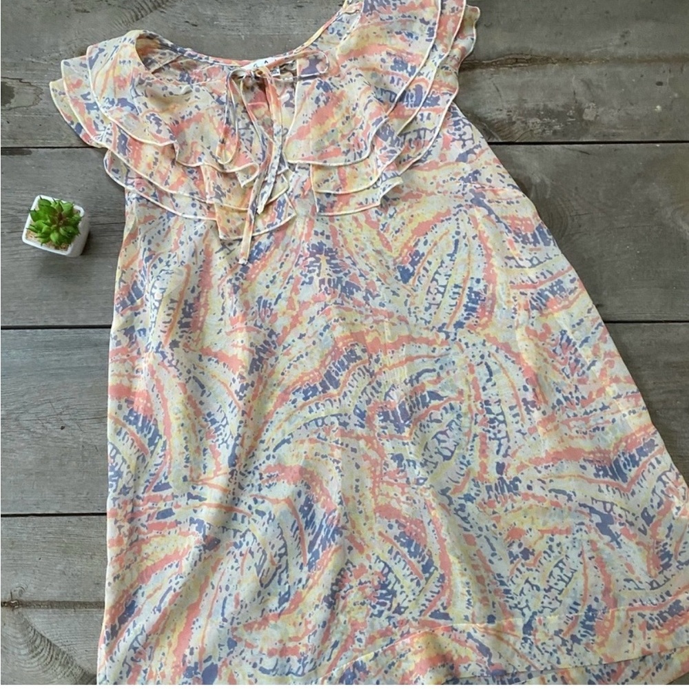 CAbi Sheer Floral Blouse
